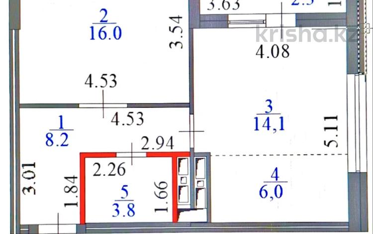 2-комнатная квартира · 52 м² · 12/21 этаж, Туркестан 4Б — Abu Dhabi Plaza за 28.8 млн ₸ в Астане, Есильский р-н — фото 2