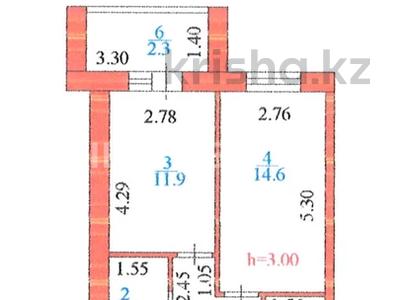 1-комнатная квартира, 39.1 м², 2/12 этаж, ​Чингиз Айтматов 52 за 16.5 млн 〒 в Астане, Есильский р-н