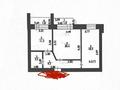 2-бөлмелі пәтер · 64 м² · 3/12 қабат, Сейфуллина 65 — Артем -школа 3 школа 8 -Технологический колледж, бағасы: 31 млн ₸ в Астане, Сарыарка р-н — фото 16