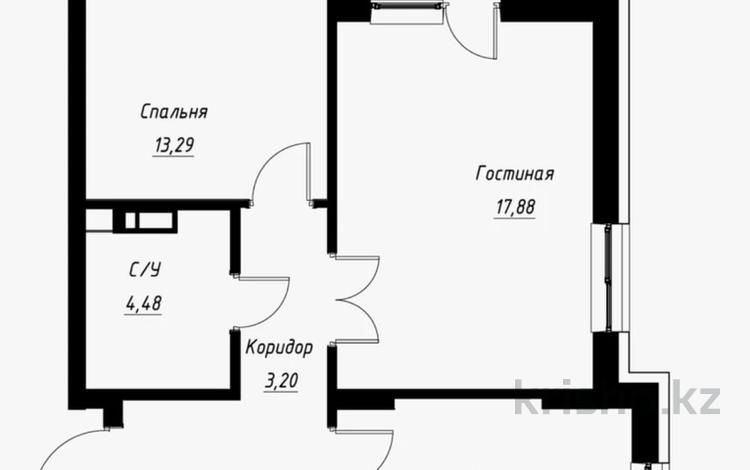 2-комнатная квартира, 60.8 м², 5/22 этаж, Мангелик ел 60 за 37.3 млн 〒 в Астане, Есильский р-н — фото 2