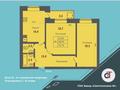 2-комнатная квартира · 70 м² · 6/8 этаж, мкр. Алтын орда 50A за 19.6 млн ₸ в Актобе