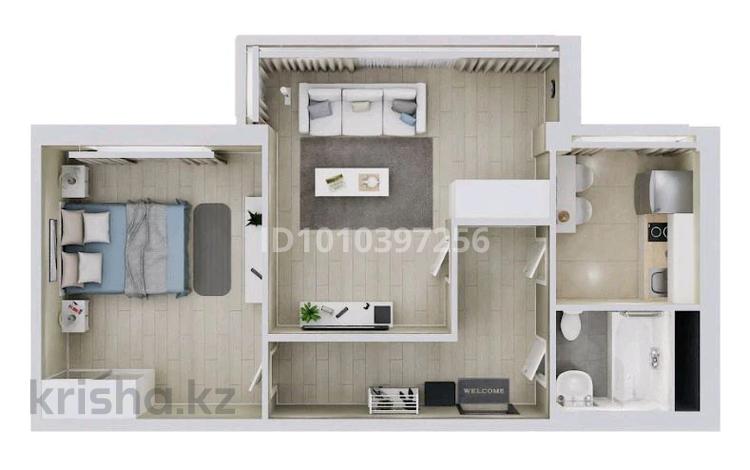 2-бөлмелі пәтер · 51 м² · 9/10 қабат, Бозарық ш/а 3195/1 — Автоцон, бағасы: 16 млн ₸ в Шымкенте, Абайский р-н — фото 2