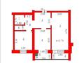 2-бөлмелі пәтер · 60 м² · 4/5 қабат, Алтын орда ш/а., бағасы: 25 млн ₸ в Актобе, мкр. Алтын орда — фото 2