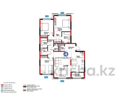 Продажа квартир в Шымкенте: 4-комнатная квартира · 134 м², Байдибек би за ~ 55.7 млн 〒 4-комнатная квартира · 134 м², Байдибек би за ~ 55.7 млн 〒 в Шымкенте, Каратауский р-н