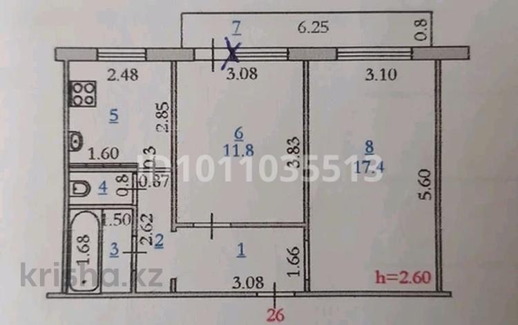 2-бөлмелі пәтер · 49 м² · 4/5 қабат, мкр 8, Марат Оспанов 58 — Абилхаиыр -Хан, бағасы: 17 млн ₸ в Актобе — фото 2