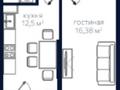 1-комнатная квартира · 40.64 м² · 2/9 этаж, Алатауская трасса 7 за 25 млн ₸ в  — фото 2