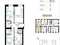3-комнатная квартира · 90.12 м² · 8/12 этаж, Улица Чингиз Айтматов, 79/1 79/1 за ~ 42 млн ₸ в Астане, Сарыарка р-н