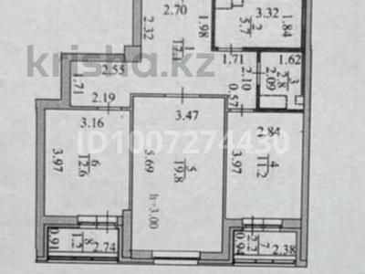 2-комнатная квартира · 72.6 м² · 8/13 этаж, Бухар жырау 32/1 за 39 млн ₸ в Астане, Есильский р-н