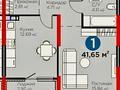 1-комнатная квартира · 42 м² · 6/6 этаж, мкр Кайрат 135/11 блок 8 за 31.5 млн ₸ в Алматы, Турксибский р-н — фото 4