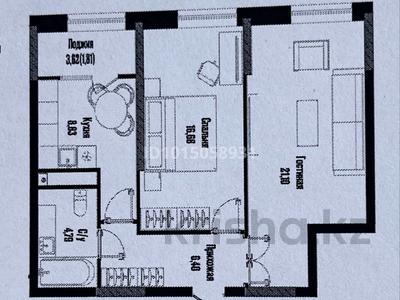 2-комнатная квартира · 59 м² · 19/19 этаж, Бухар жырау 12/1 за 39 млн ₸ в Астане, Есильский р-н