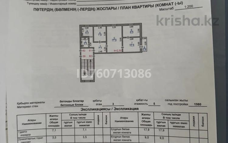 4-бөлмелі пәтер · 62.2 м² · 3/5 қабат, Сейфулина 59, бағасы: 22 млн ₸ в Жезказгане — фото 2