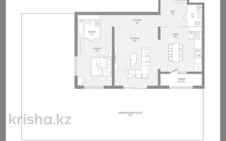 3-комнатная квартира · 89.2 м² · 1/9 этаж, Аль-Фараби 69 — С огромной террасой 130 м2 за 183 млн ₸ в Алматы, Бостандыкский р-н — фото 3