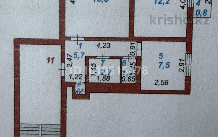 2-комнатная квартира · 46.1 м² · 2/2 этаж, мкр Центральный, Жолдаскали Досмухамбетов 12 — Казахско-турецкий лицей за 13 млн 〒 в Атырау — фото 2