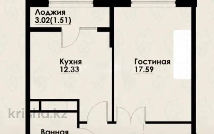 1-бөлмелі пәтер · 46 м² · 7/12 қабат, Макатаева - Байтурсынова 129/1, бағасы: 39 млн ₸ в Алматы, Алмалинский р-н — фото 2