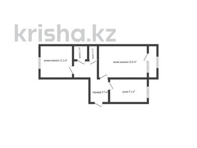 2-бөлмелі пәтер, 51.2 м², 6/6 қабат, Маяковского 117/1, бағасы: 19 млн 〒 в Костанае