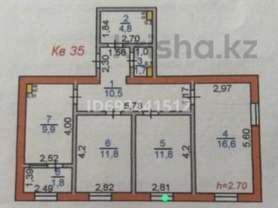 3-комнатная квартира, 69 м², Есімхан 17/3 за 18.5 млн 〒 в Туркестане