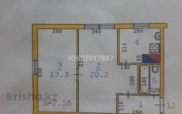 2-бөлмелі пәтер · 43 м² · 1/2 қабат, Нефтяников 20, бағасы: 7 млн 〒 в Актобе, мкр Гормолзавод — фото 2