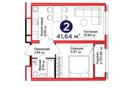 2-бөлмелі пәтер · 42 м² · 8/14 қабат, Казыбек би 23 — Толе би, бағасы: 30.9 млн ₸ в Астане, Нура р-н — фото 3