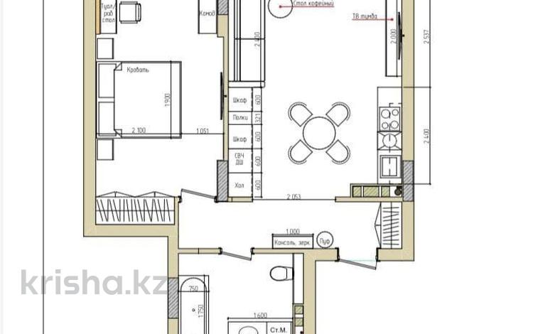 2-комнатная квартира · 51 м² · 7/16 этаж, Тауелсиздик 38/4 — Б. Момышулы за 32 млн ₸ в Астане — фото 30