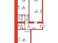 2-бөлмелі пәтер · 67.4 м² · 3/6 қабат, мкр Юго-Восток, Муканова 83, бағасы: 30.5 млн ₸ в Караганде, Казыбек би р-н — фото 9