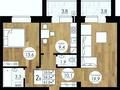 2-комнатная квартира, 62 м², 3/5 этаж, мкр. Алтын орда 353/1 за ~ 14.3 млн 〒 в Актобе, мкр. Алтын орда — фото 15