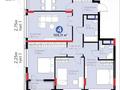 4-комнатная квартира · 105.11 м² · 14/17 этаж, Жошы хан 10 за ~ 82 млн ₸ в Астане, Есильский р-н — фото 3