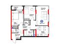3-комнатная квартира · 85.11 м², Туран 57д за ~ 69.4 млн ₸ в Астане, Нура р-н — фото 3