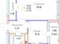 1-комнатная квартира · 42.78 м² · 6/9 этаж, Жумекен Нажимеденова 39 за 14.7 млн 〒 в Астане, Сарайшык р-н