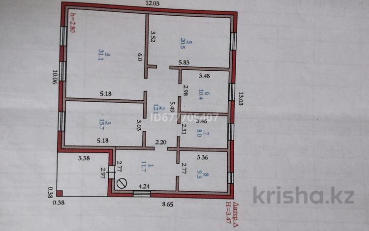 Отдельный дом • 4 комнаты • 118 м² • 14 сот., Переулок Чкалова 7 — Солнечная за 40 млн 〒 в Актобе, мкр Гормолзавод — фото 2