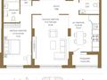 2-бөлмелі пәтер · 71.68 м² · 7/12 қабат, Достык 8/2, бағасы: ~ 50.4 млн ₸ в Астане — фото 2