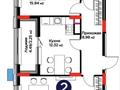 2-комнатная квартира · 67.38 м² · 4/9 этаж, Е-899 5/1а за 56.5 млн ₸ в Астане, Нура р-н