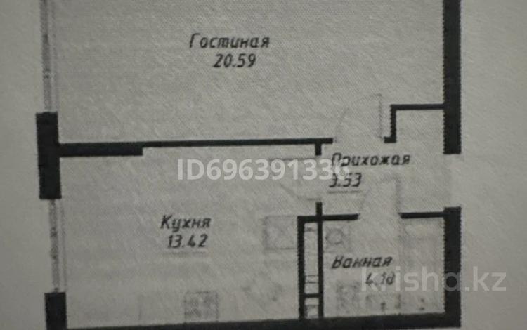 1-бөлмелі пәтер, 41.6 м², 2/12 қабат, Райымбека 351/2, бағасы: 23.5 млн 〒 в Алматы, Алатауский р-н — фото 2