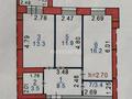 2-бөлмелі пәтер · 57 м² · 1/5 қабат, Мкр. Береке 50, бағасы: 180 000 〒 в Костанае