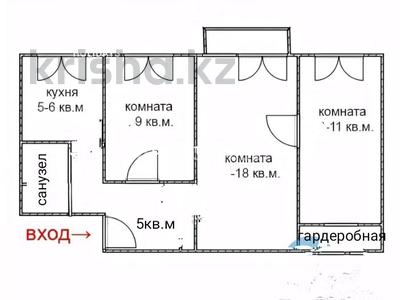 3-комнатная квартира, 56 м², 4/5 этаж, М.Ауэзова 2/44 — Новоселов за 11 млн 〒 в Экибастузе