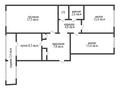 3-бөлмелі пәтер, 68.8 м², 5/5 қабат, Гашека 2/1, бағасы: 21 млн 〒 в Костанае — фото 2