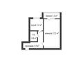 1-комнатная квартира · 32.2 м² · 1/2 этаж, Узкоколейная 2/3 за 11 млн 〒 в Костанае — фото 2