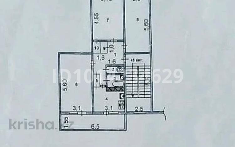 3-комнатная квартира · 65.9 м² · 3/5 этаж, Сурикова 1 — Химфарм за 24 млн ₸ в Шымкенте — фото 2