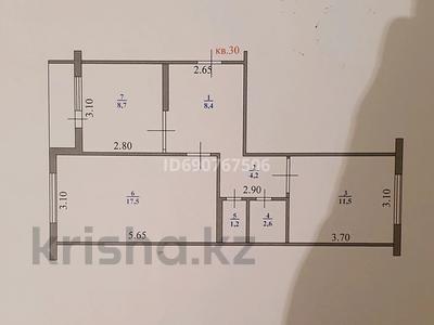 2-бөлмелі пәтер, 54 м², 5/5 қабат, мкр Кунаева 71, бағасы: 16.5 млн 〒 в Уральске, мкр Кунаева