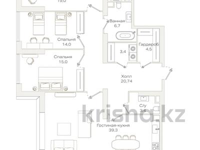 4-комнатная квартира · 138.24 м² · 2/9 этаж, Проспект Аль-Фараби и улица Маркова 18 за ~ 195.7 млн ₸ в Алматы, Бостандыкский р-н