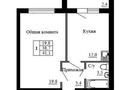 1-бөлмелі пәтер · 41.1 м² · 4/6 қабат, Юго-Восток ш/а., Муканова 90, бағасы: 14 млн ₸ в Караганде, Казыбек би р-н