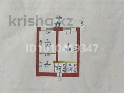 2-бөлмелі пәтер · 44.2 м² · 4/4 қабат, Рыскулова 72 — Акимат, бағасы: 17.5 млн ₸ в Талгаре