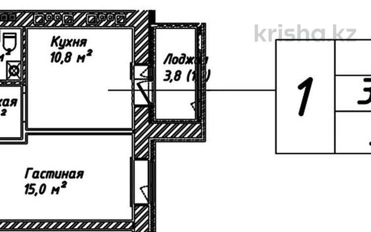 1-комнатная квартира, 35 м², 6/12 этаж, Султан Бейбарыс 25/1 за 9.3 млн 〒 в Астане, Сарыарка р-н — фото 4