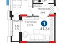 1-бөлмелі пәтер · 41.54 м² · 10/20 қабат, Орынбор 44/2, бағасы: 39.5 млн ₸ в Астане, Нура р-н — фото 2