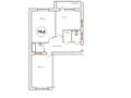 2-бөлмелі пәтер · 75.5 м² · 6/8 қабат, 20-й мкр 1, бағасы: 16.8 млн ₸ в Актау
