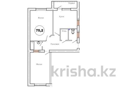 2-бөлмелі пәтер · 75.5 м² · 6/8 қабат, 20-й мкр 1, бағасы: 16.8 млн ₸ в Актау