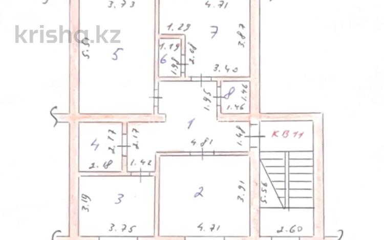 3-комнатная квартира · 92 м² · 1/5 этаж, мкр Нурсат 91 за 44 млн ₸ в Шымкенте, Каратауский р-н — фото 2