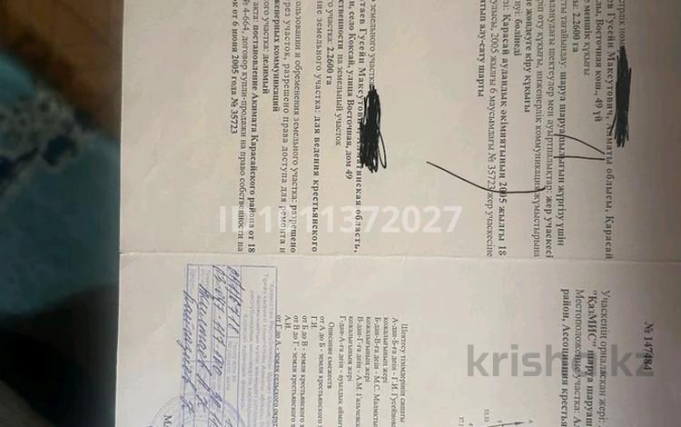 Участок · 226 соток, Коксай (Путь Ильича) за 175 млн ₸ — фото 2