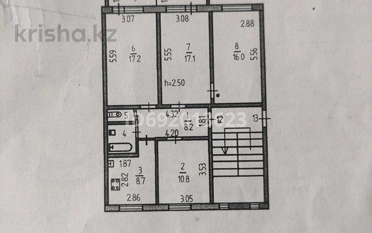 4-бөлмелі пәтер, 86 м², 2/3 қабат, Омарова, бағасы: 9 млн 〒 в Лисаковске — фото 2