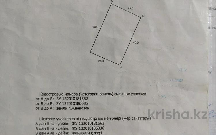 Участок · 10 соток, Шеркала 161 за 6.5 млн 〒 в Жанаозен — фото 2