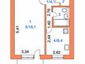 1-бөлмелі пәтер · 32.7 м² · 1/5 қабат, Шалкар, бағасы: 11 млн ₸ в Кокшетау